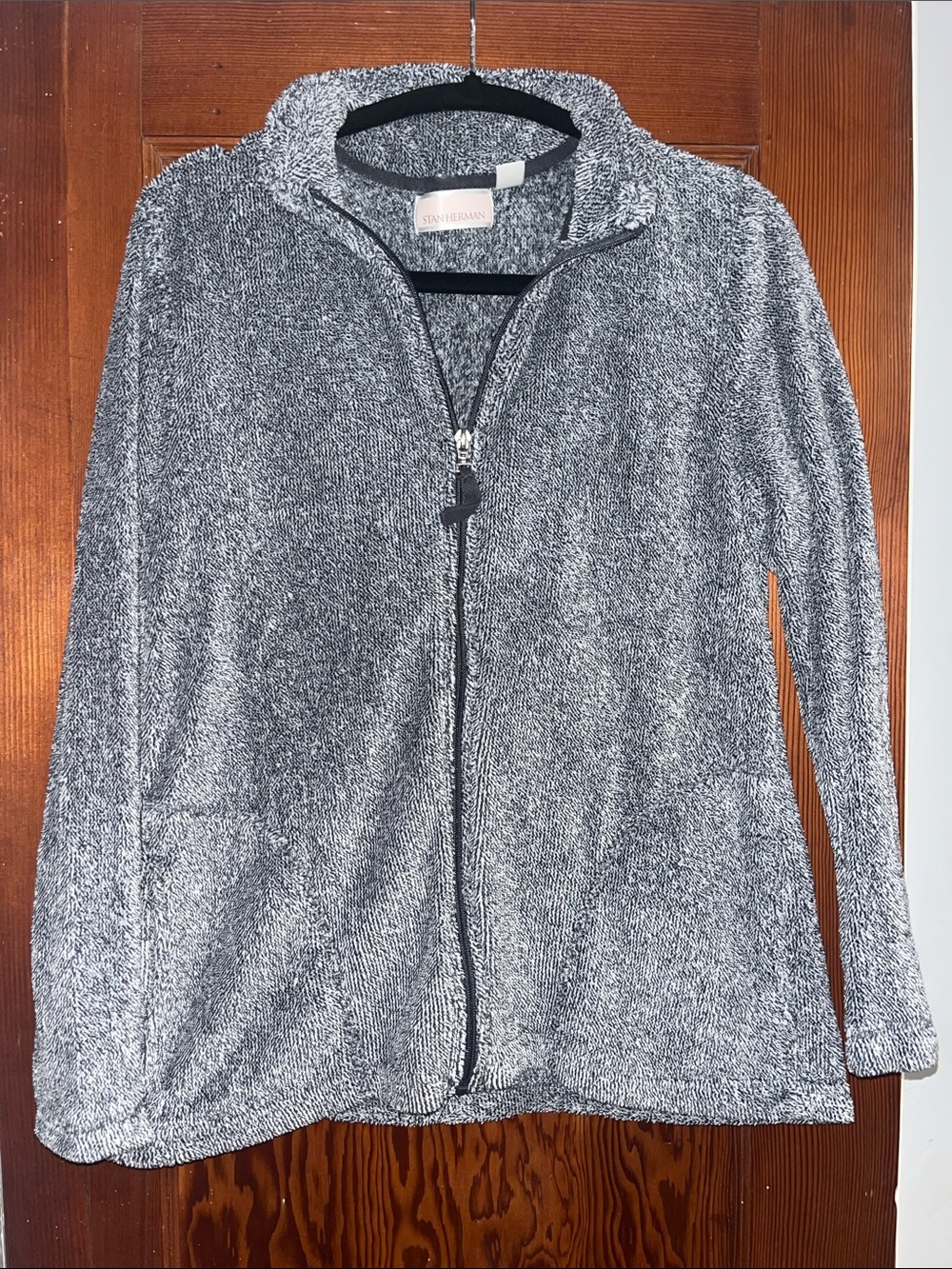 Sedgwick & Brant Grey Teddy Zip-Up Jacket